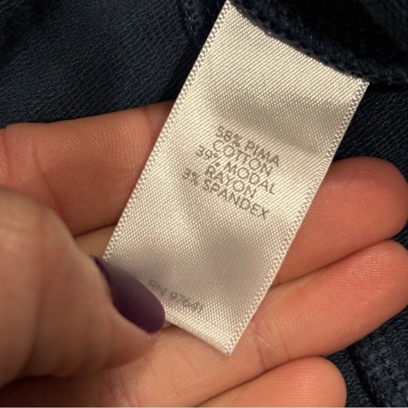 PureJill J. Jill Blue Ponte Dress Pockets Pima cotton modal Size medium petite - Picture 8 of 11